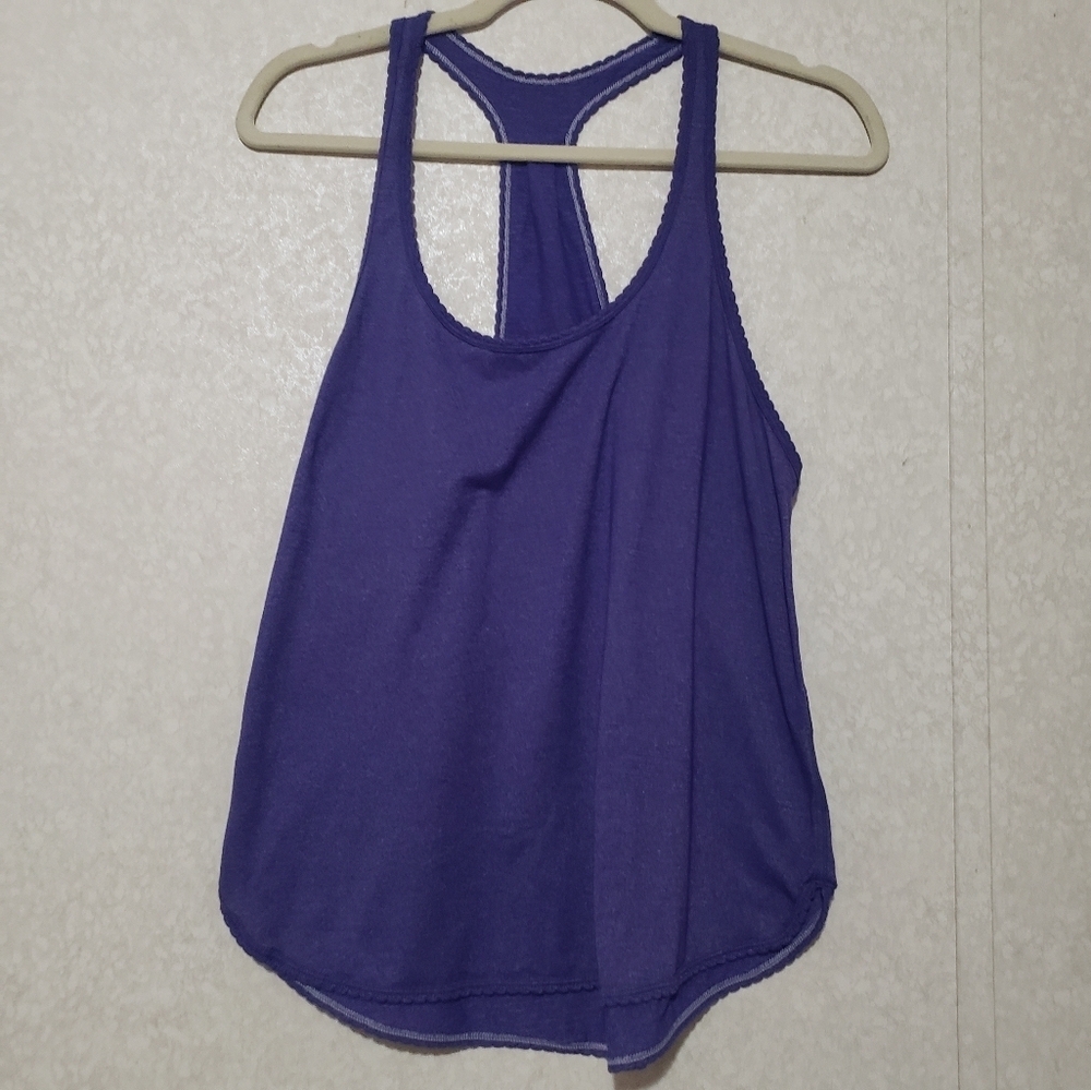 LULULEMON..Purple Racerback Relaxed Tank Top...SIZE:M